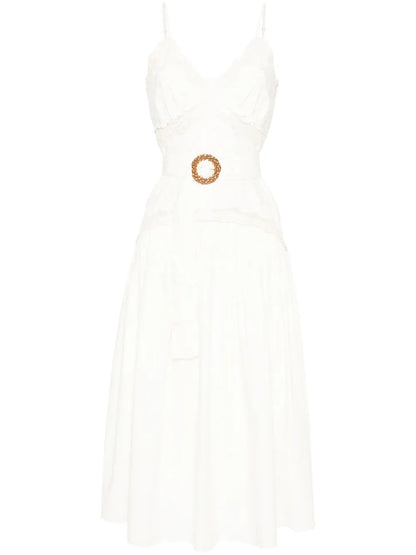 Floral-Embroidered Dress