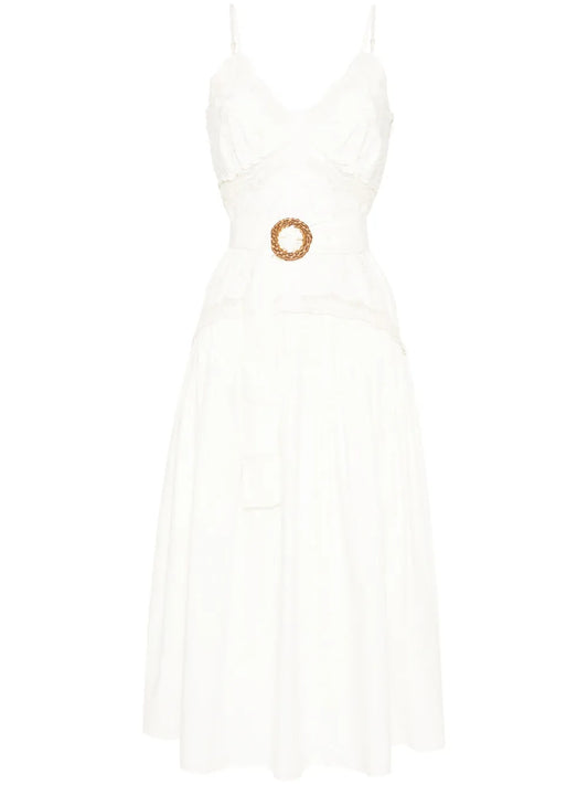 Floral-Embroidered Dress
