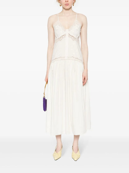 Floral-Embroidered Dress