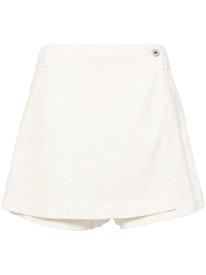 Logo-Patch Cotton Skorts