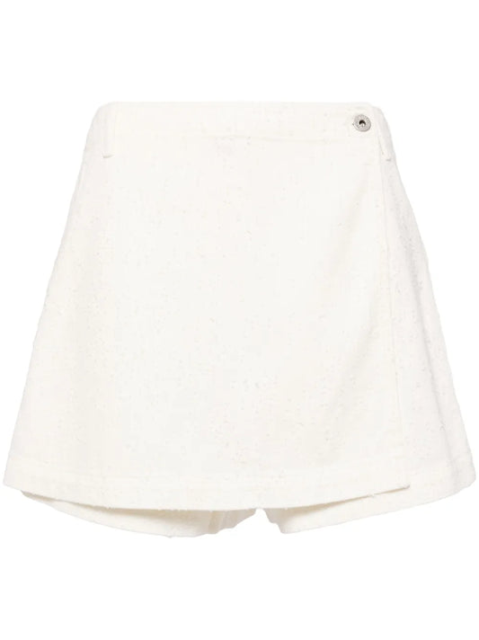 Logo-Patch Cotton Skorts