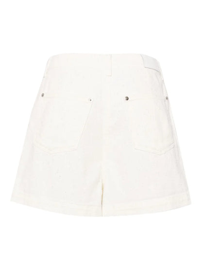 Logo-Patch Cotton Skorts