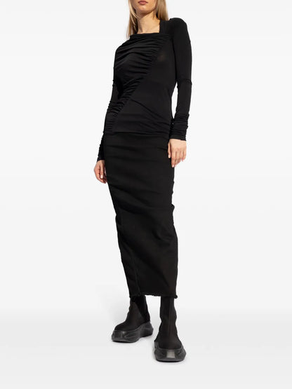Ruched Asymmetric T-Shirt