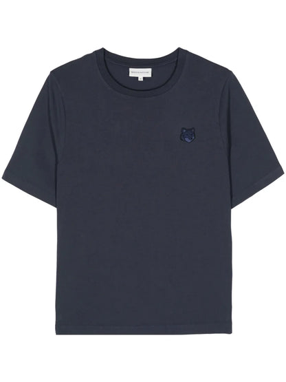 Fox-Appliqué Cotton T-Shirt