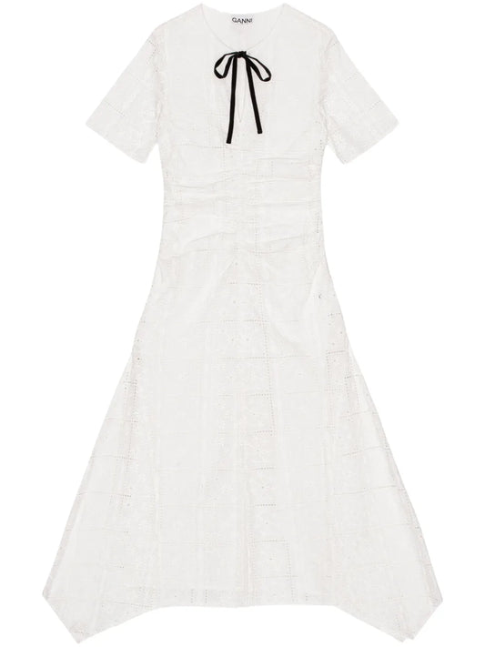 Embroidered Midi Dress