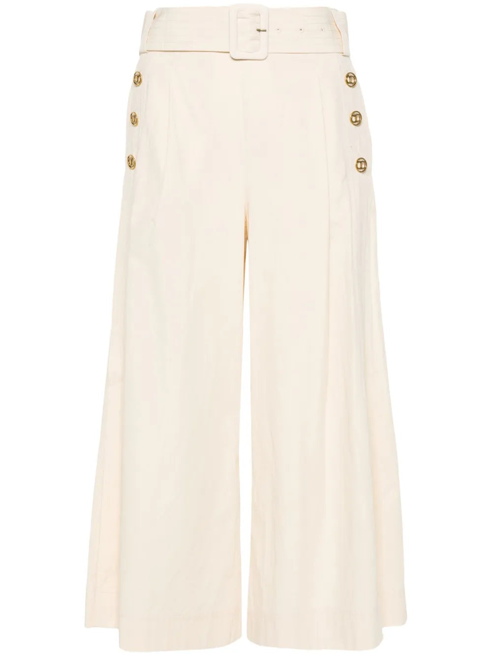 Wide-Leg Cropped Trousers