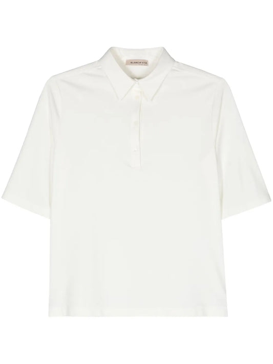 Platy Short-Sleeve Polo Top