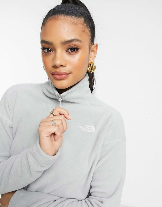 100 Glacier 1/4 Zip Cropped Fleece