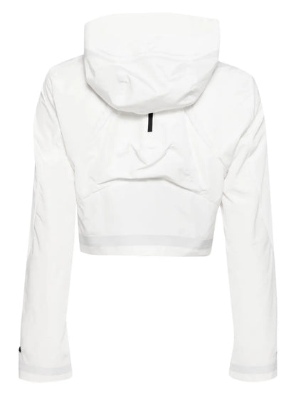 Hooded Cropped Shell Jacket