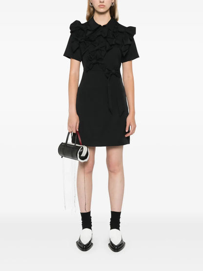 Bow-Detail Wool Dress