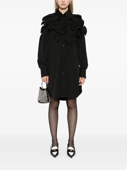 Bow-Detail Shirt Dress