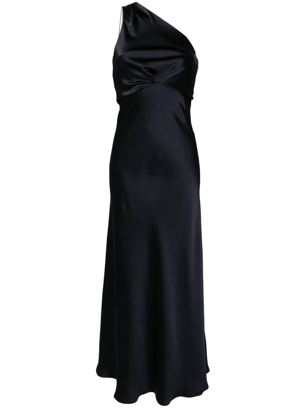 One-Shoulder Satin Gown