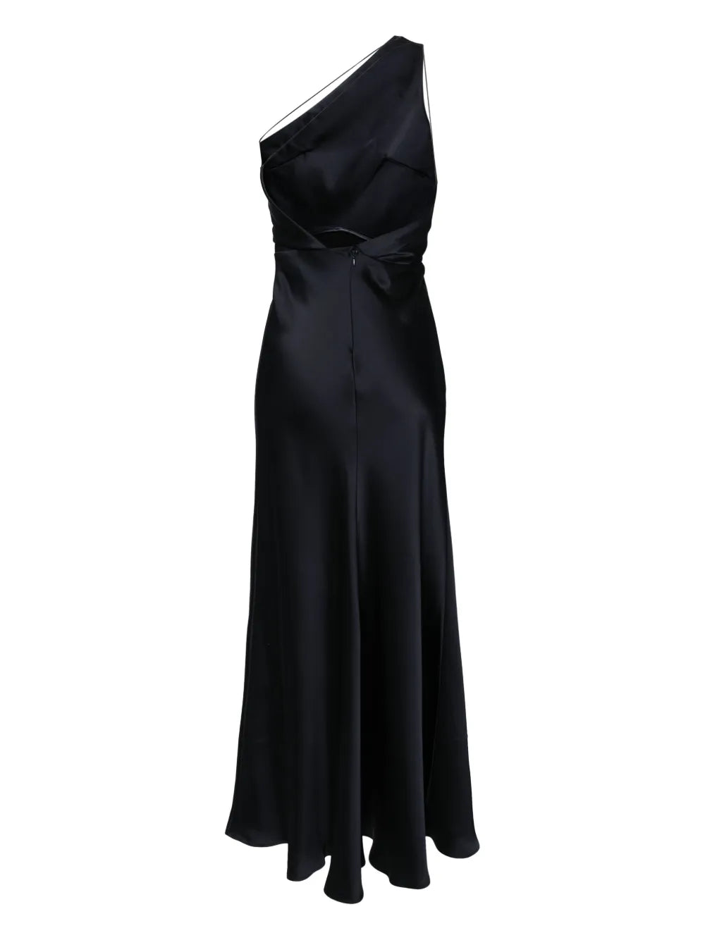 One-Shoulder Satin Gown