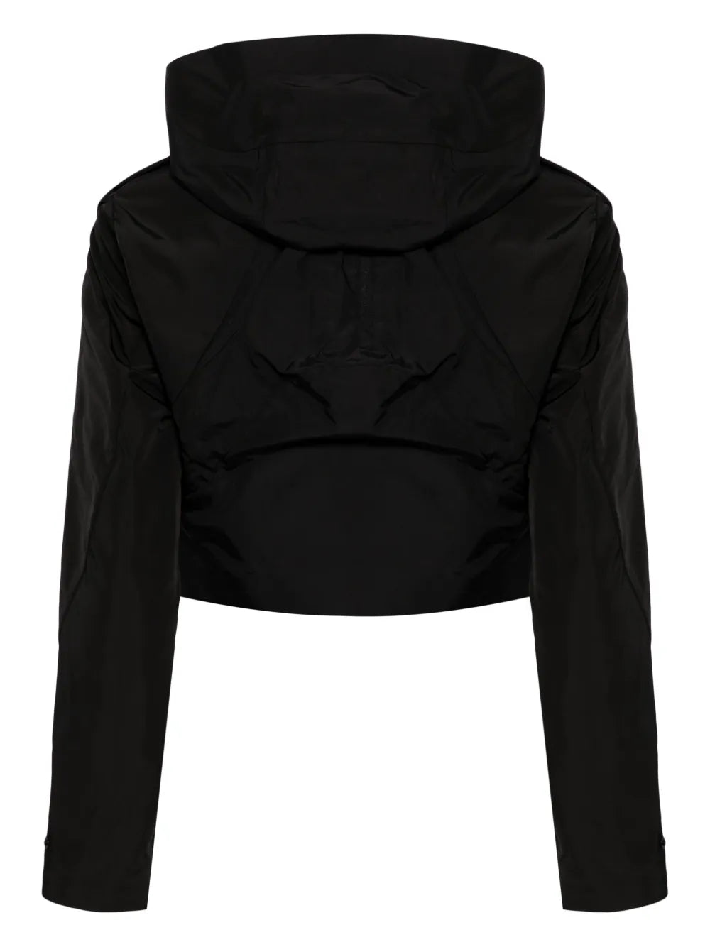 Hooded Cropped Shell Jacket