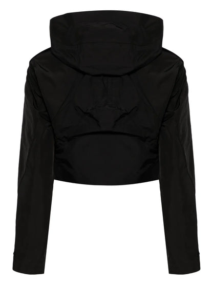 Hooded Cropped Shell Jacket