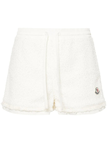 Logo-Patch Tweed Shorts
