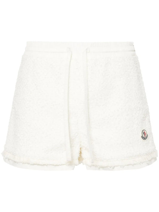 Logo-Patch Tweed Shorts