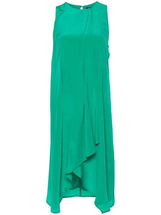 Sleeveless Silk Midi Dress