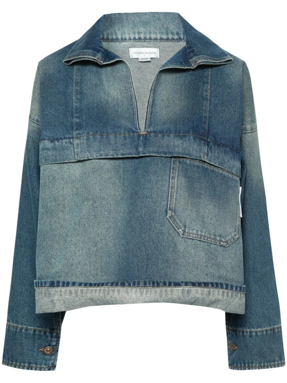 Cropped Denim Shirt