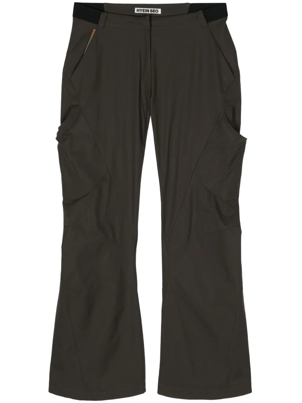 Belted Bootcut Trousers