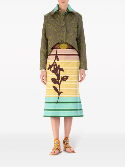 Columba Floral-Embroidered Jacket