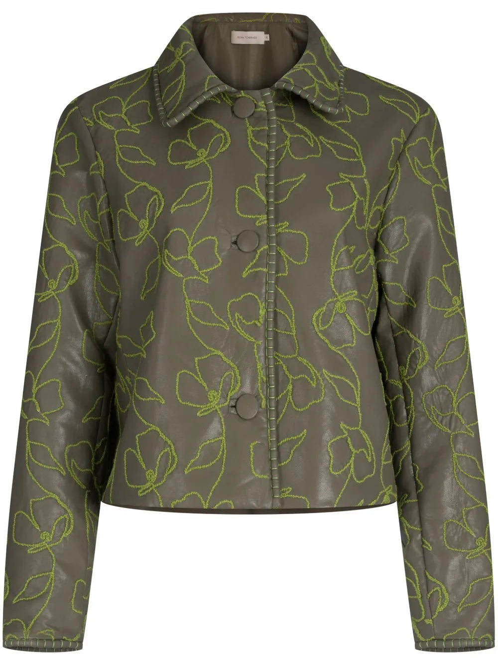 Columba Floral-Embroidered Jacket