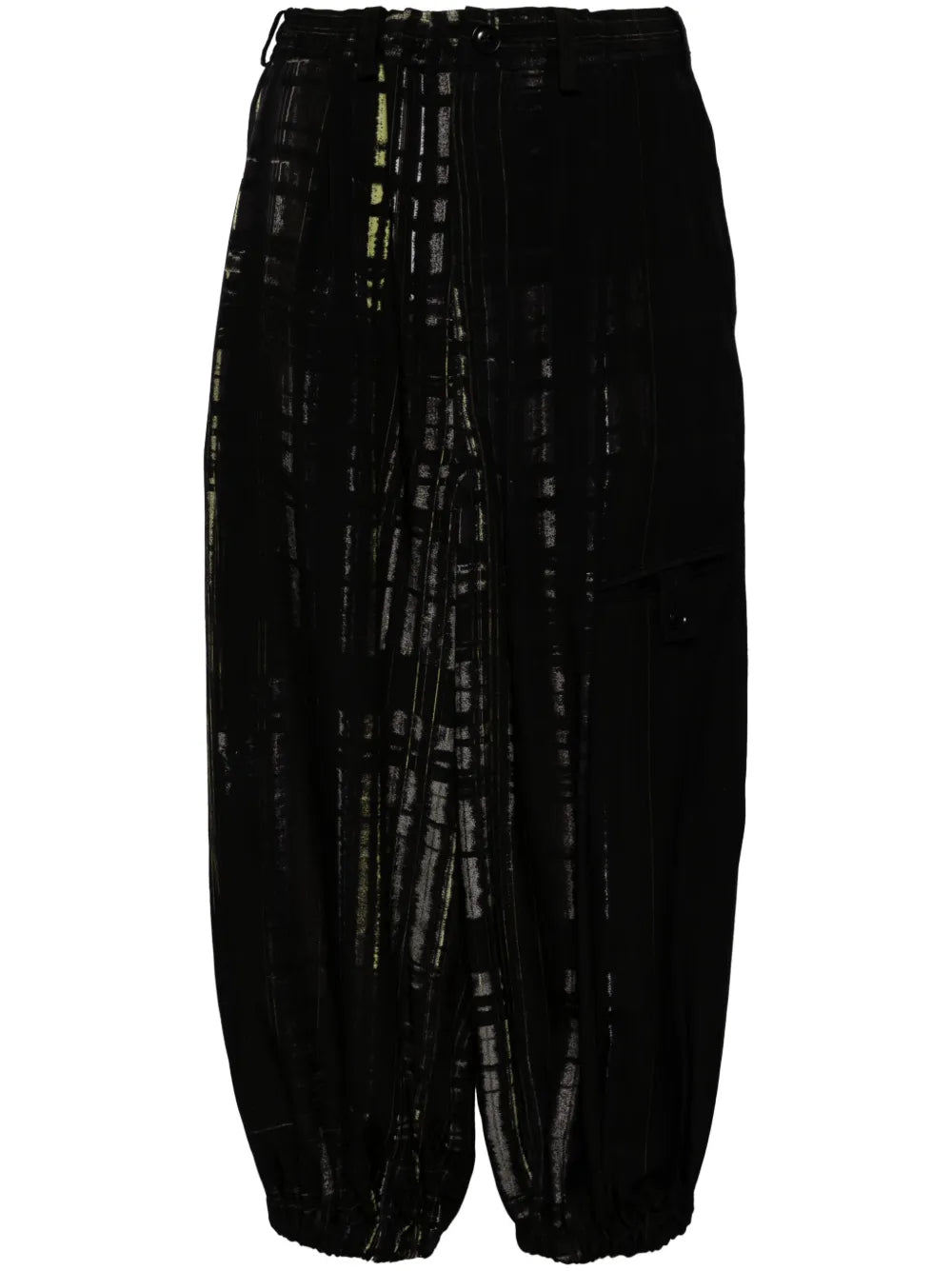 Checked Tapered Trousers