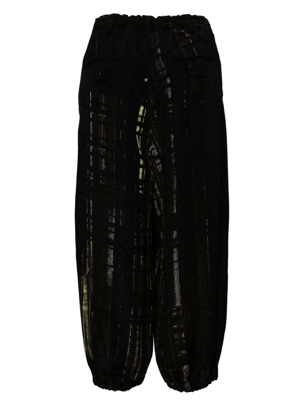 Checked Tapered Trousers