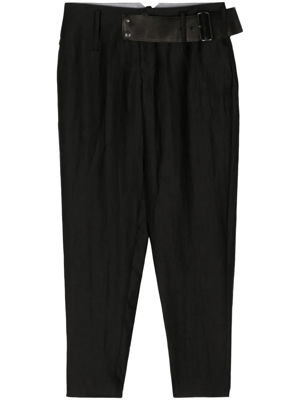 Belted Tapered Trousers