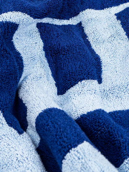 Logo-Intarsia Cotton-Terry Beach Towel