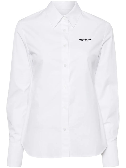 Logo-Embroidered Cotton Shirt