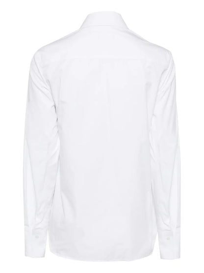 Logo-Embroidered Cotton Shirt