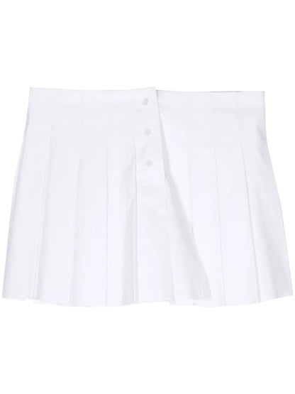 Pleated Cotton Skirt
