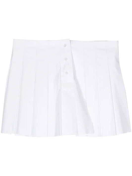 Pleated Cotton Skirt