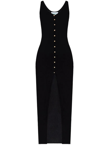 Ribbed-Knit Maxi Dress