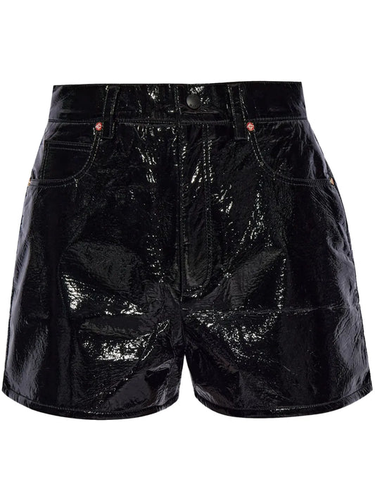 Faux-Leather Shorts