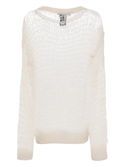 Open-Knit Drop-Shoulder Jumper