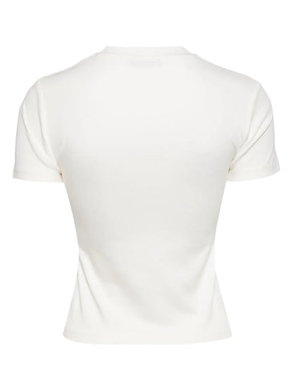 V-Neck Cotton Blend T-Shirt
