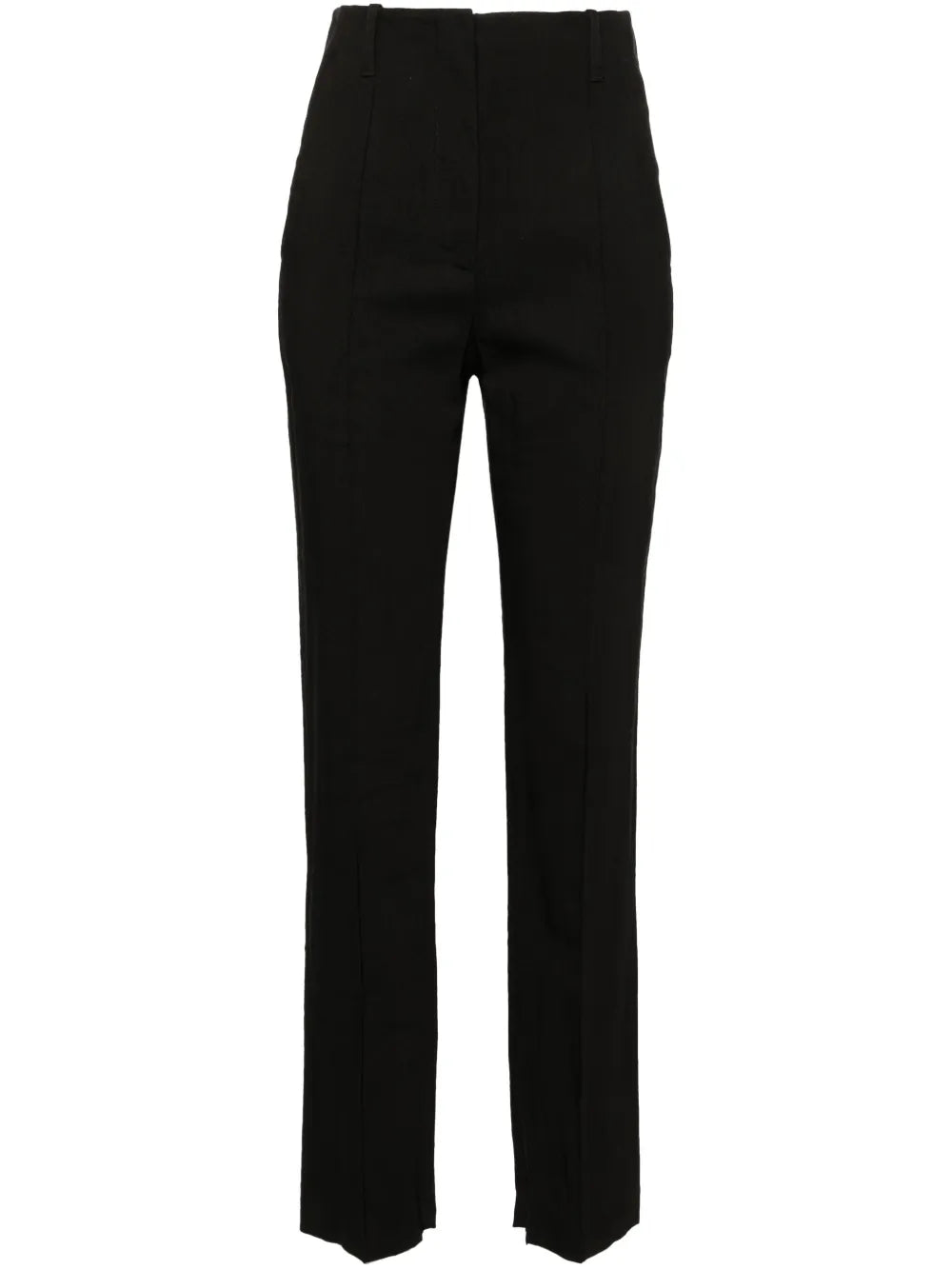 High-Waisted Slim-Fit Trousers