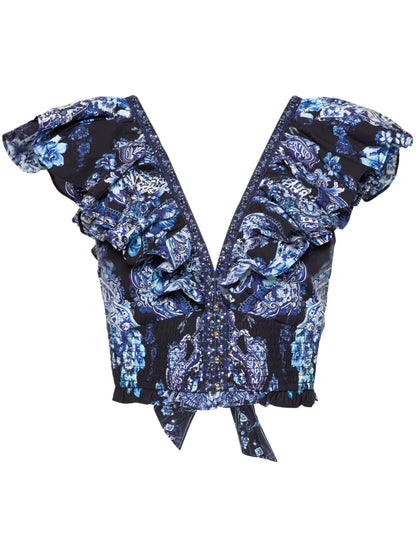 Delft Dinasty Floral-Print Vest