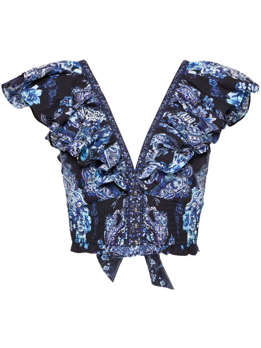 Delft Dinasty Floral-Print Vest