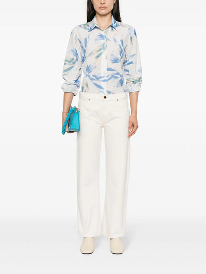 Tulip-Print Shirt