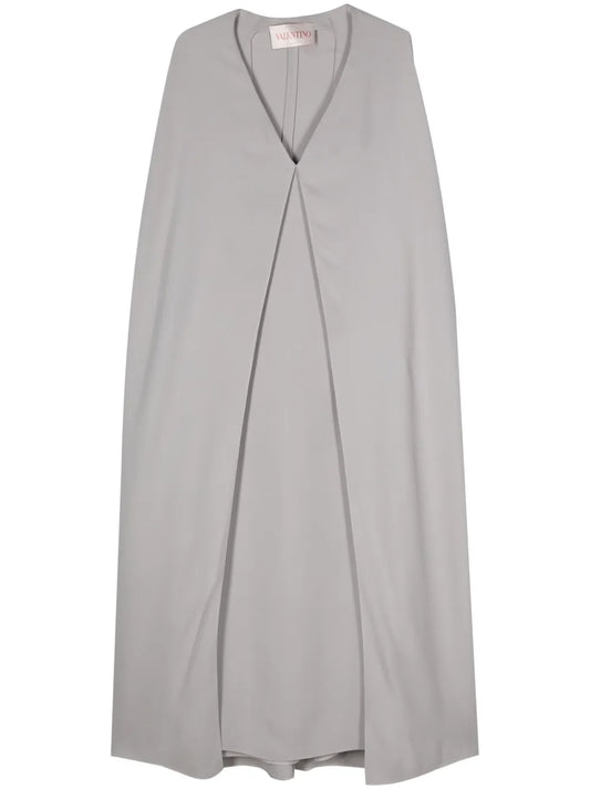 Cape-Design Maxi Dress