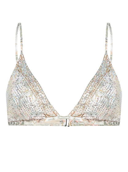Tower Tales Crystal-Embellished Bikini Top