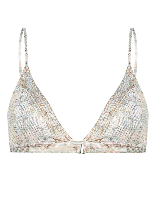 Tower Tales Crystal-Embellished Bikini Top
