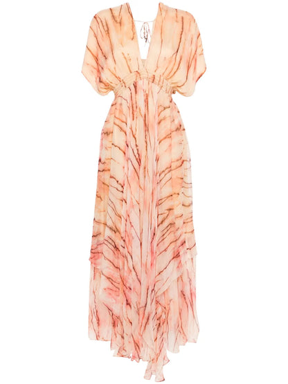 Abstract-Print Dress