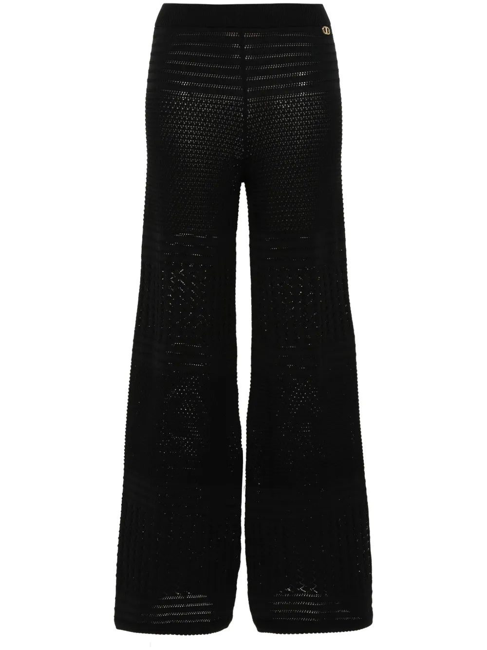 Pointelle-Knit Palazzo Pants