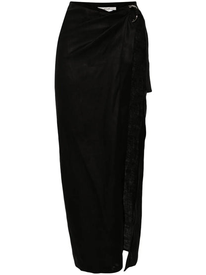 Vika 2.4 Linen Midi Skirt