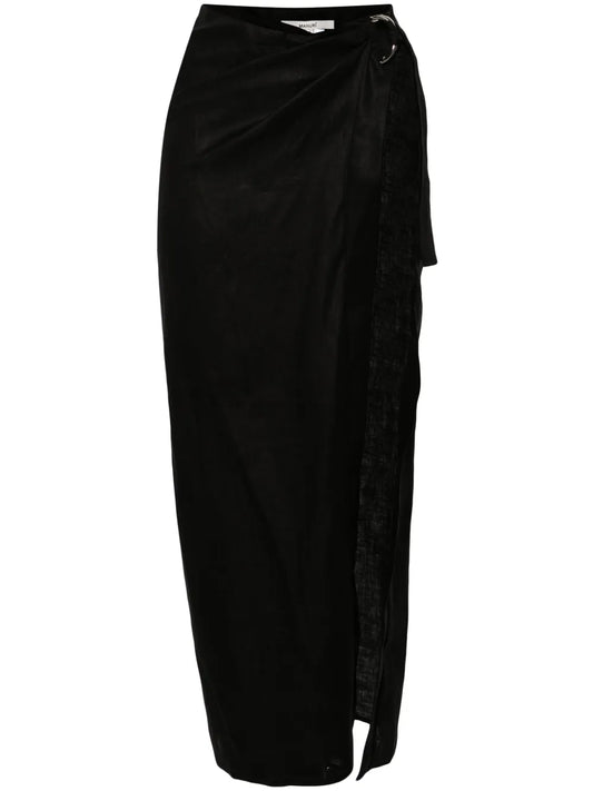 Vika 2.4 Linen Midi Skirt