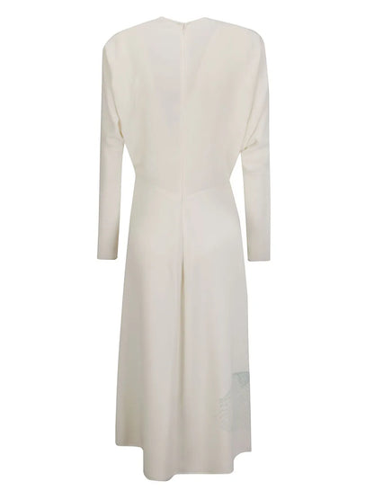 Contorted-Net Maxi Dress